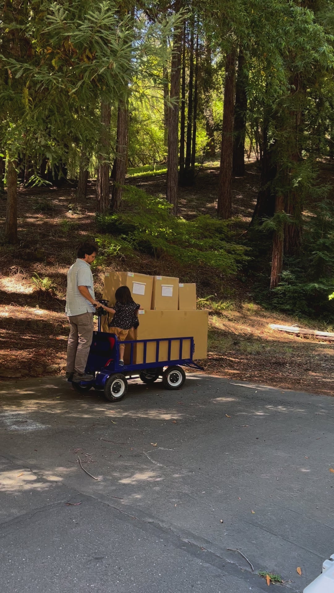 The 1000 watt motor allows for hauls up to 750 pounds. 